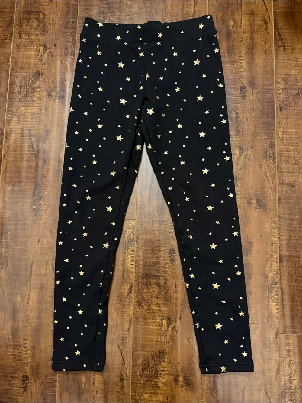 Old Navy Black Leggings with Gold Star Accents
